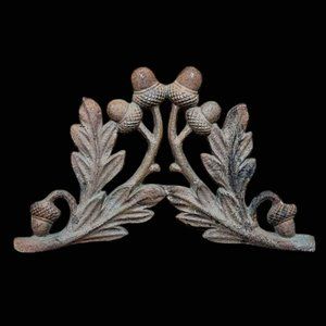 Antique Cast Iron Acorn Decor